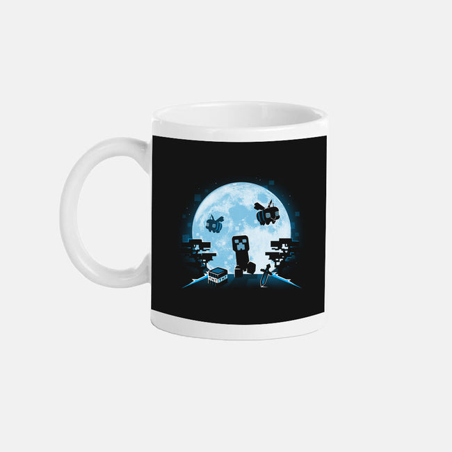 Pixel Moon-None-Mug-Drinkware-Vallina84