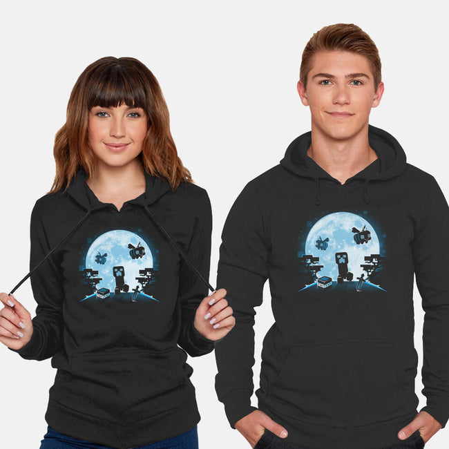 Pixel Moon-Unisex-Pullover-Sweatshirt-Vallina84