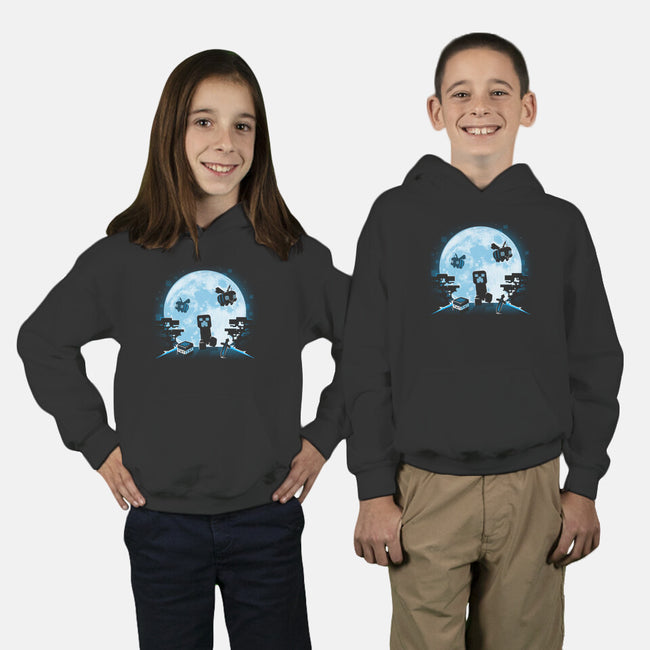 Pixel Moon-Youth-Pullover-Sweatshirt-Vallina84