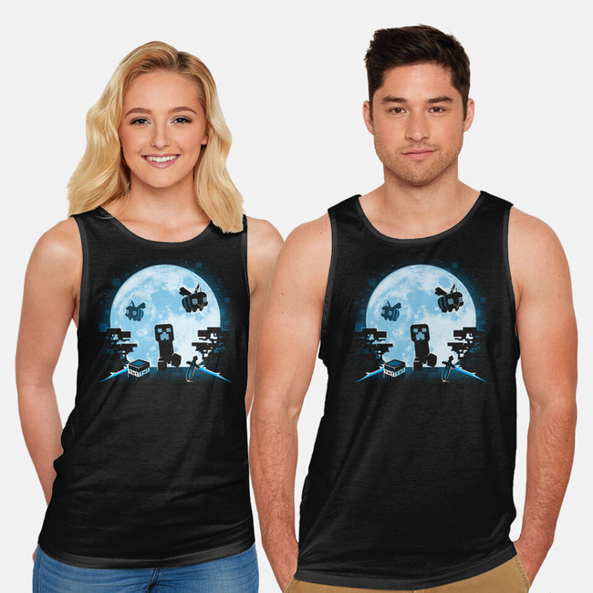 Pixel Moon-Unisex-Basic-Tank-Vallina84