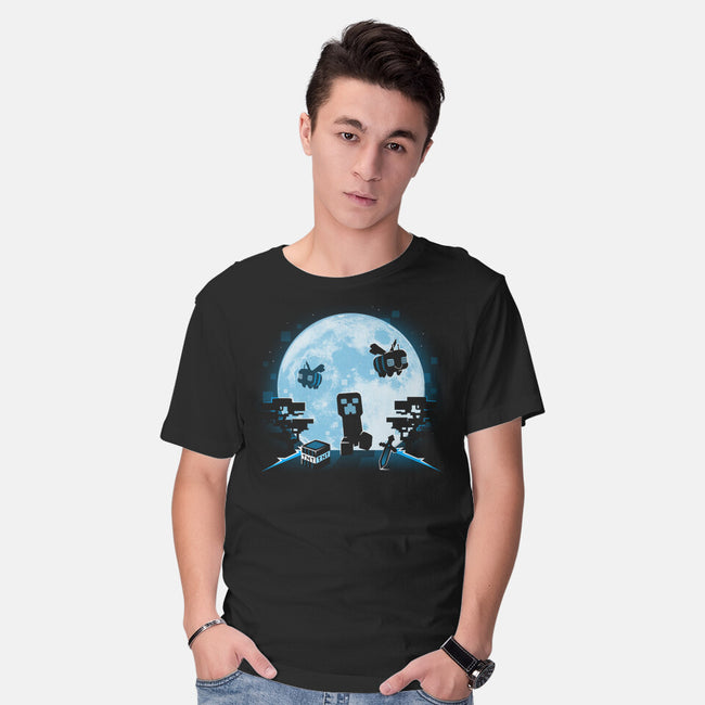 Pixel Moon-Mens-Basic-Tee-Vallina84