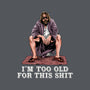 The Dude Is Too Old-Womens-V-Neck-Tee-zascanauta
