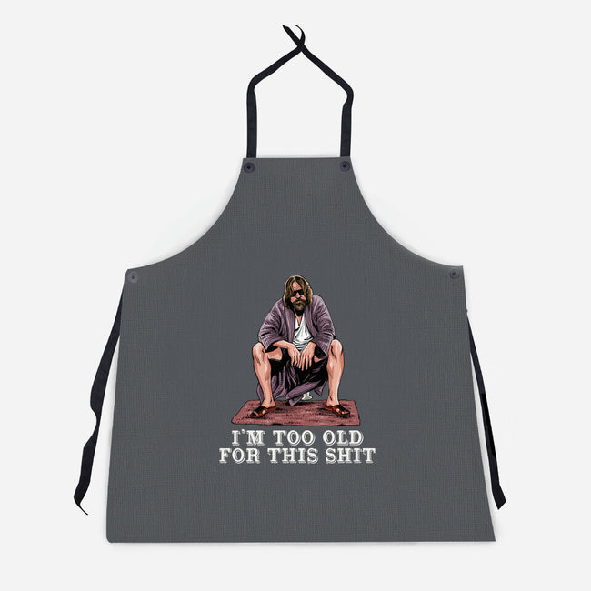 The Dude Is Too Old-Unisex-Kitchen-Apron-zascanauta