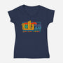 Roll A 20-Womens-V-Neck-Tee-Arinesart
