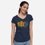 Roll A 20-Womens-V-Neck-Tee-Arinesart