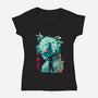 Hero Of Midgar-Womens-V-Neck-Tee-Arinesart