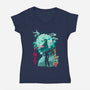 Hero Of Midgar-Womens-V-Neck-Tee-Arinesart