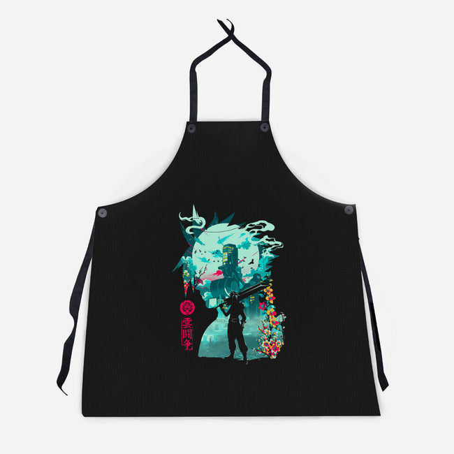 Hero Of Midgar-Unisex-Kitchen-Apron-Arinesart