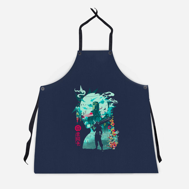 Hero Of Midgar-Unisex-Kitchen-Apron-Arinesart