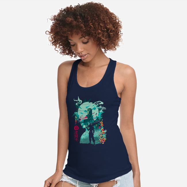 Hero Of Midgar-Womens-Racerback-Tank-Arinesart