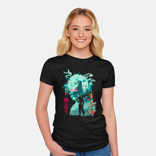 Hero Of Midgar-Womens-Fitted-Tee-Arinesart