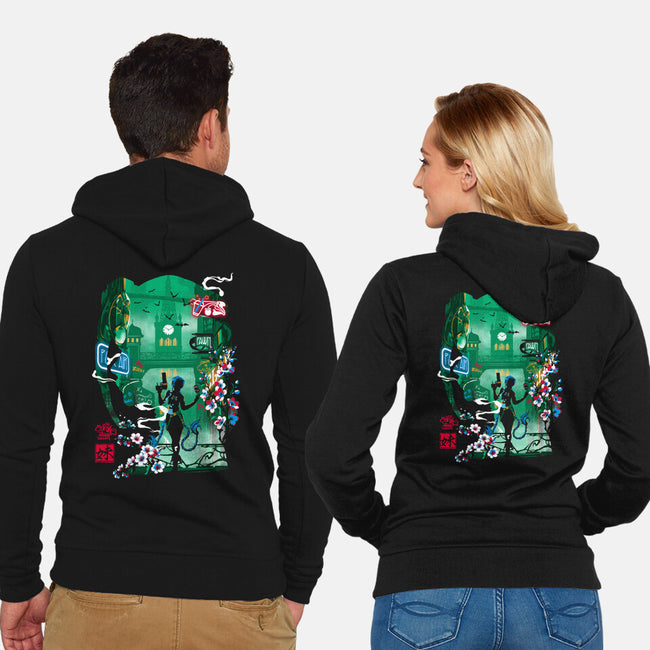 Ballad Of Jinx-Unisex-Zip-Up-Sweatshirt-Arinesart