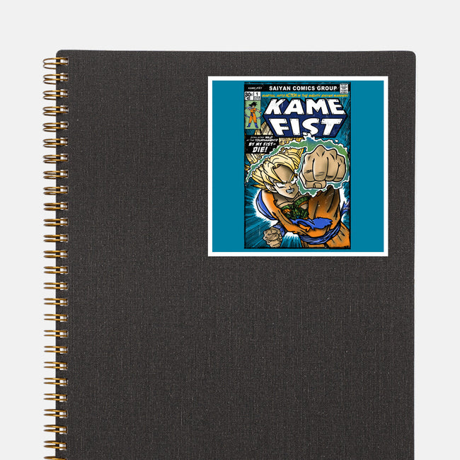 Kame Fist-None-Glossy-Sticker-Arinesart