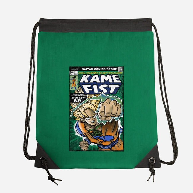 Kame Fist-None-Drawstring-Bag-Arinesart