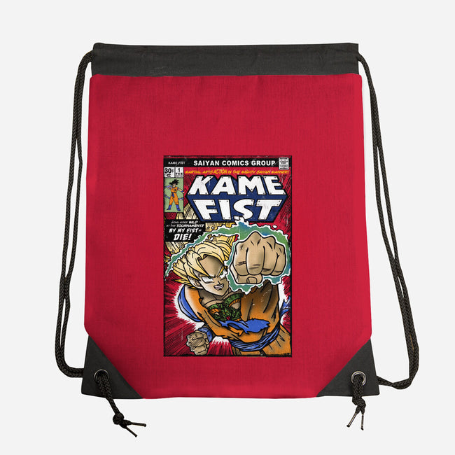 Kame Fist-None-Drawstring-Bag-Arinesart