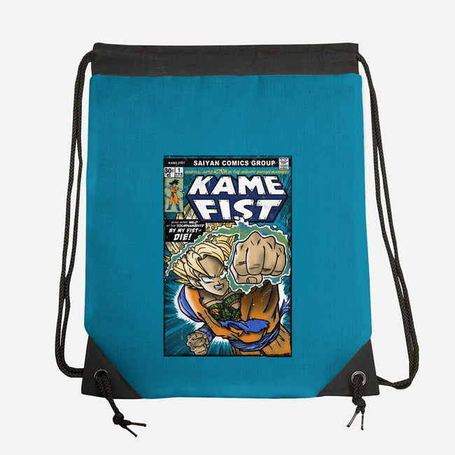 Kame Fist-None-Drawstring-Bag-Arinesart