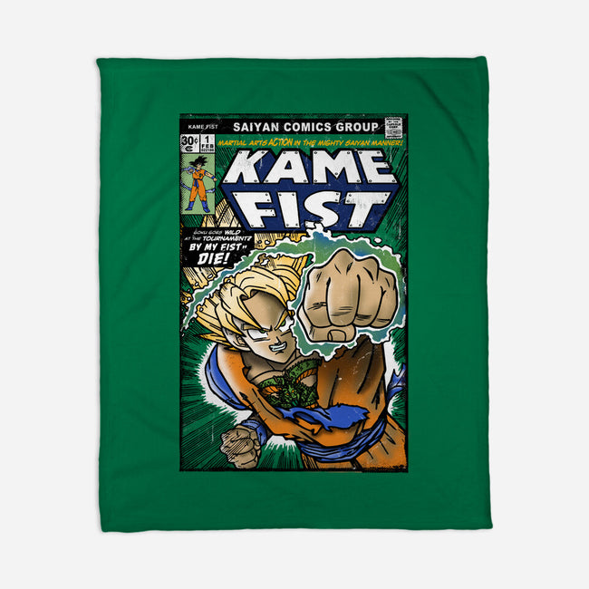 Kame Fist-None-Fleece-Blanket-Arinesart