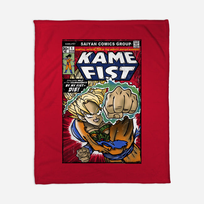 Kame Fist-None-Fleece-Blanket-Arinesart
