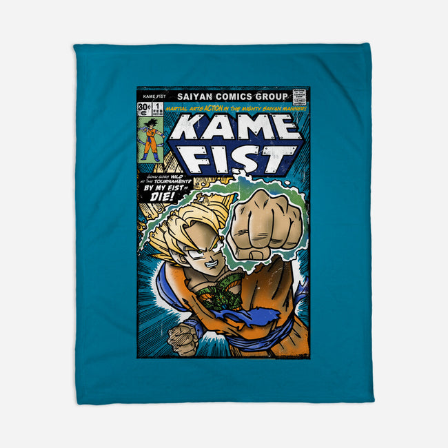 Kame Fist-None-Fleece-Blanket-Arinesart