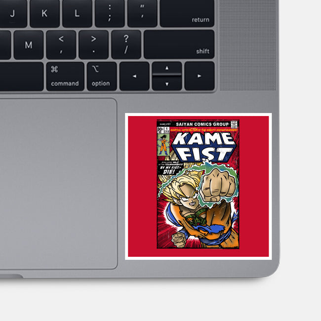 Kame Fist-None-Glossy-Sticker-Arinesart