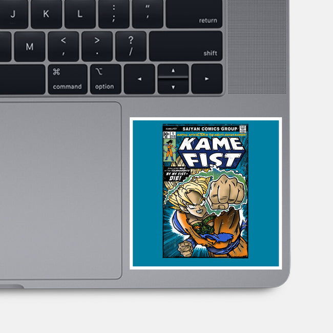Kame Fist-None-Glossy-Sticker-Arinesart