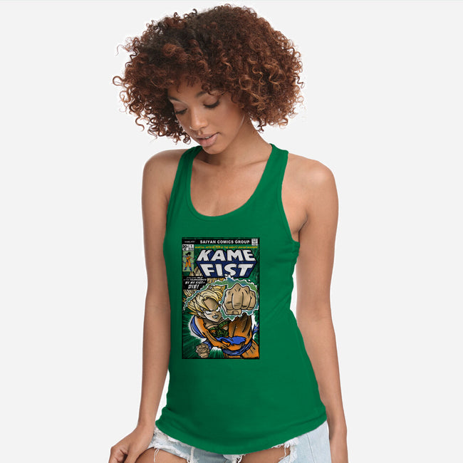Kame Fist-Womens-Racerback-Tank-Arinesart