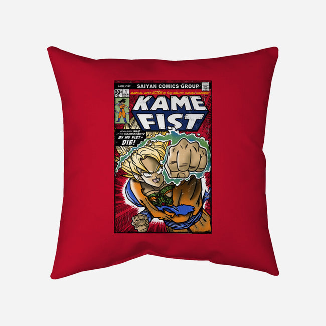Kame Fist-None-Removable Cover w Insert-Throw Pillow-Arinesart