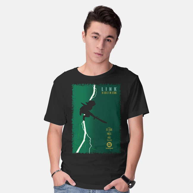 Hero Of Time Returns-Mens-Basic-Tee-Arinesart