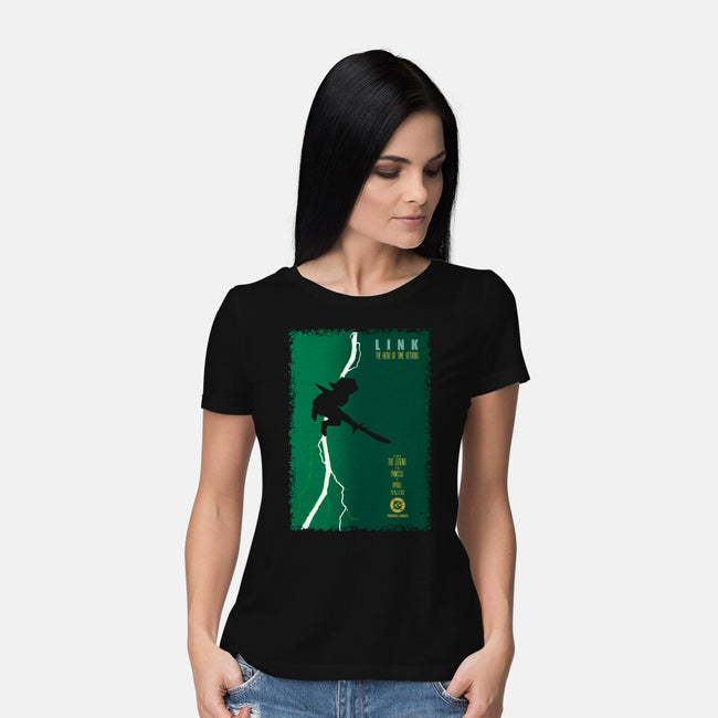 Hero Of Time Returns-Womens-Basic-Tee-Arinesart