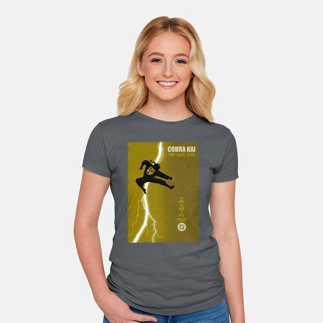 Cobra Kai Returns-Womens-Fitted-Tee-Arinesart