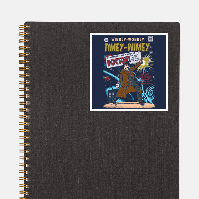 Wibbly-Wobbly Timey-Wimey-None-Glossy-Sticker-Arinesart