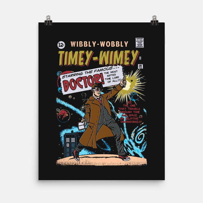 Wibbly-Wobbly Timey-Wimey-None-Matte-Poster-Arinesart