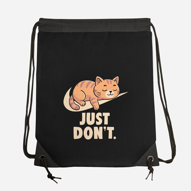 Just Don't-None-Drawstring-Bag-koalastudio
