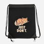 Just Don't-None-Drawstring-Bag-koalastudio