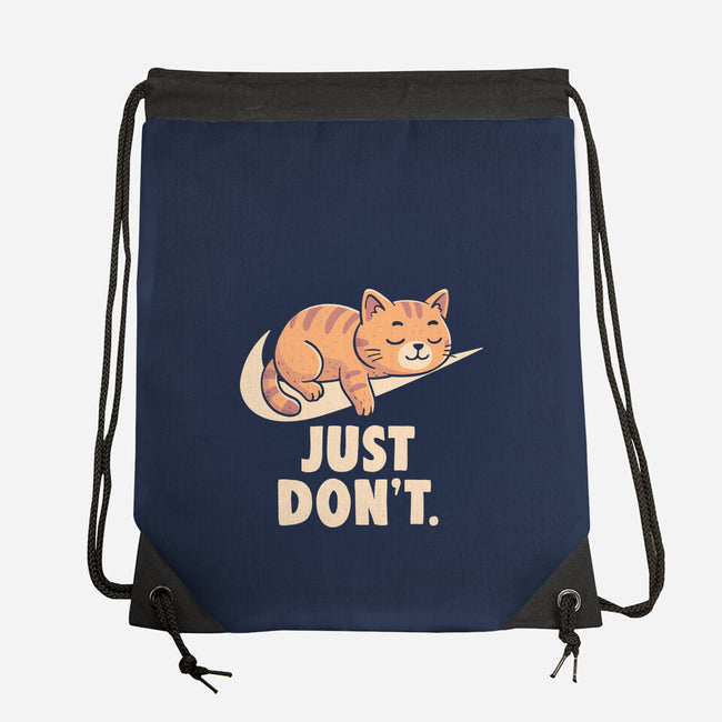 Just Don't-None-Drawstring-Bag-koalastudio