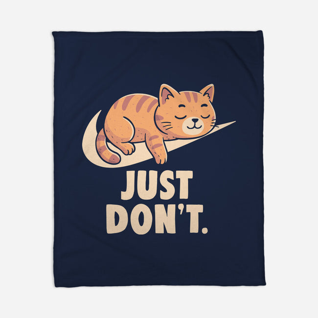 Just Don't-None-Fleece-Blanket-koalastudio