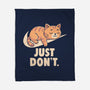 Just Don't-None-Fleece-Blanket-koalastudio