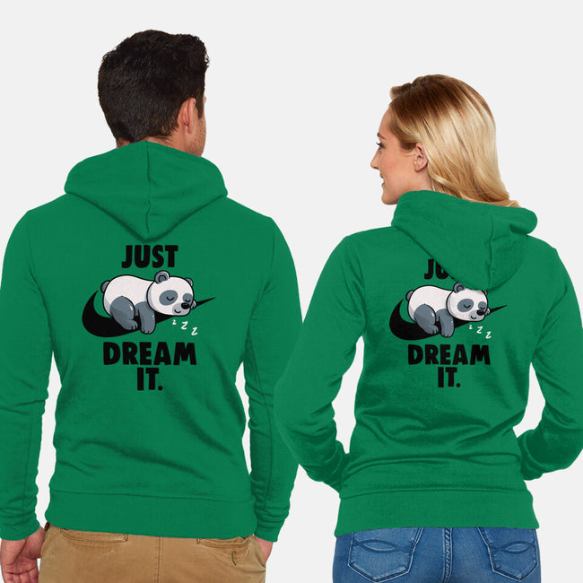 Just Dream It-Unisex-Zip-Up-Sweatshirt-koalastudio