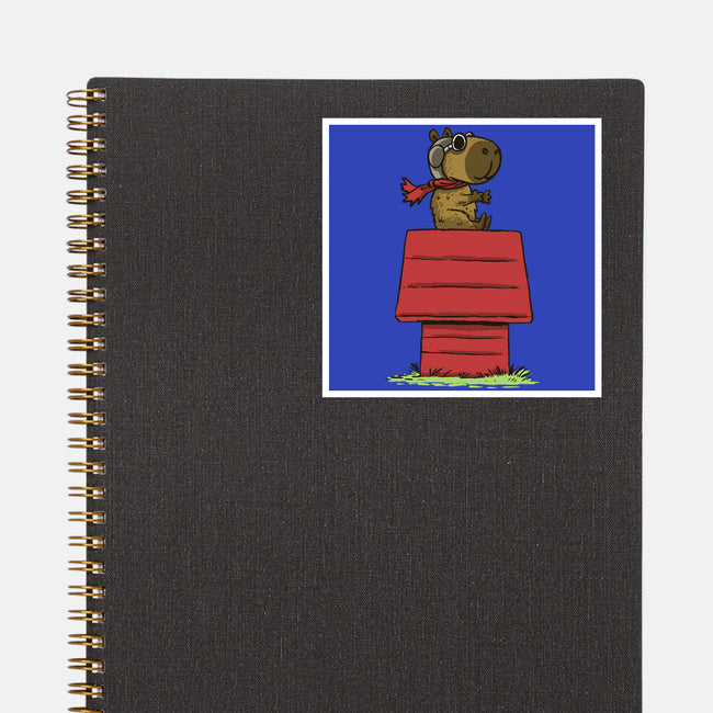Snoopybara-None-Glossy-Sticker-zascanauta