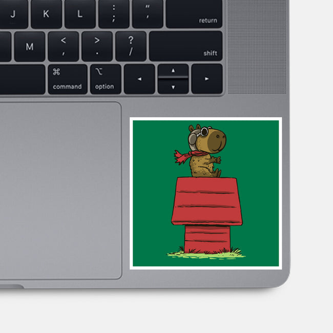 Snoopybara-None-Glossy-Sticker-zascanauta