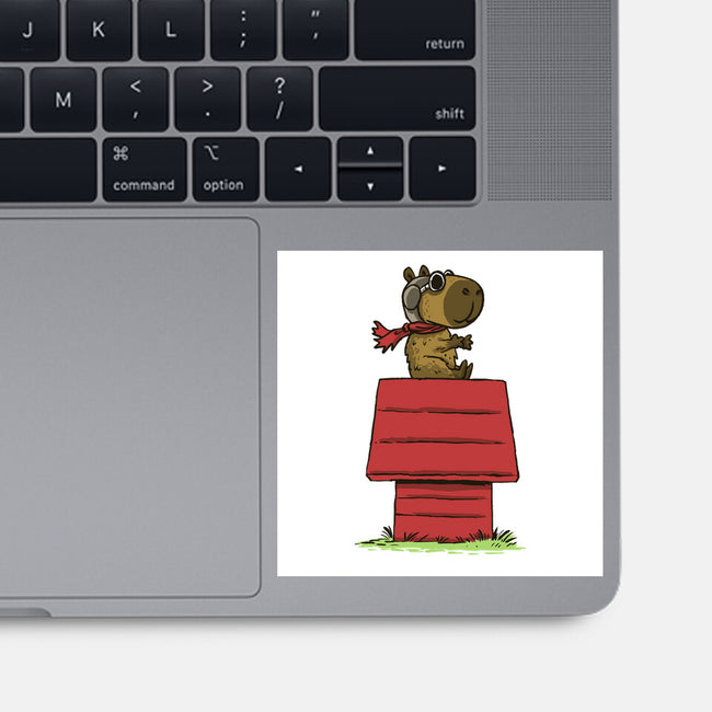 Snoopybara-None-Glossy-Sticker-zascanauta