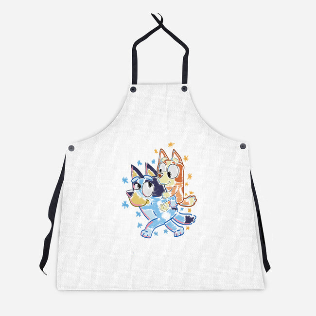 Sister Chalk Draw-Unisex-Kitchen-Apron-nickzzarto