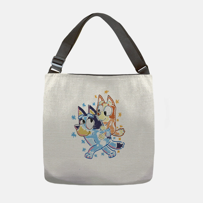Sister Chalk Draw-None-Adjustable Tote-Bag-nickzzarto