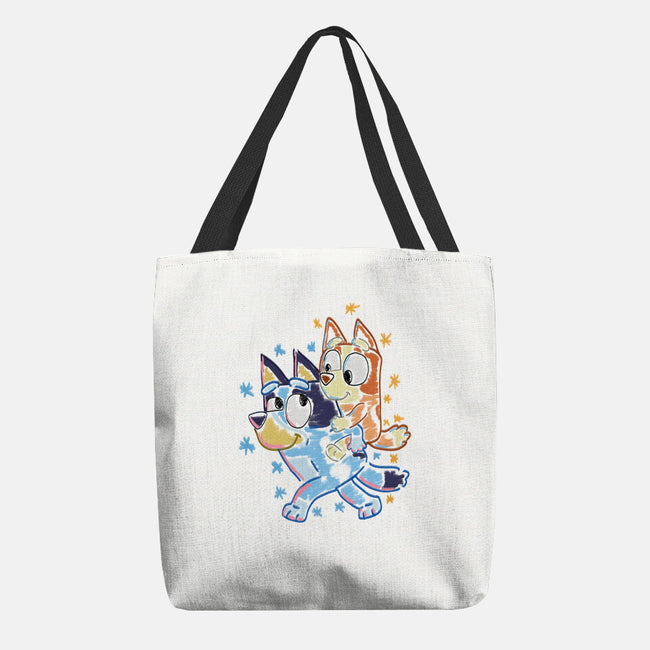 Sister Chalk Draw-None-Basic Tote-Bag-nickzzarto