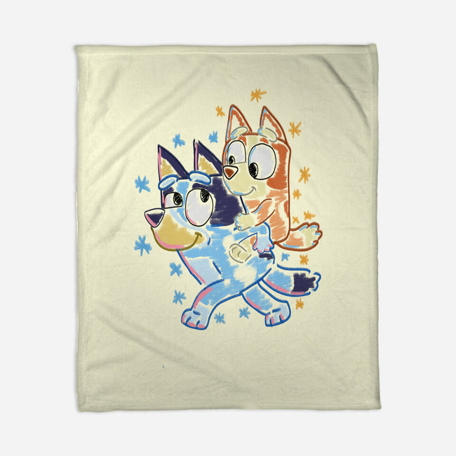 Sister Chalk Draw-None-Fleece-Blanket-nickzzarto