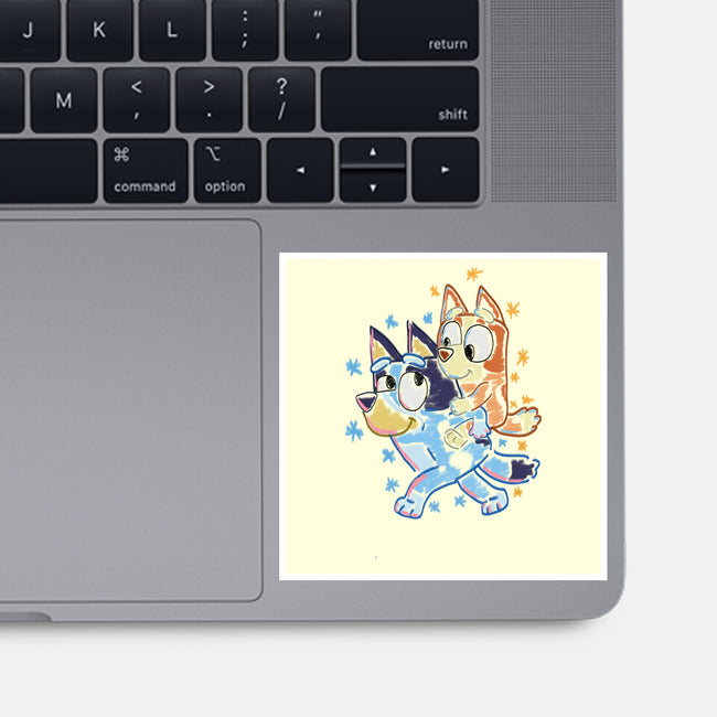 Sister Chalk Draw-None-Glossy-Sticker-nickzzarto