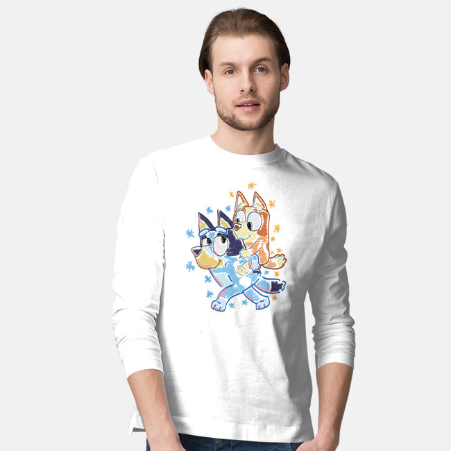 Sister Chalk Draw-Mens-Long Sleeved-Tee-nickzzarto