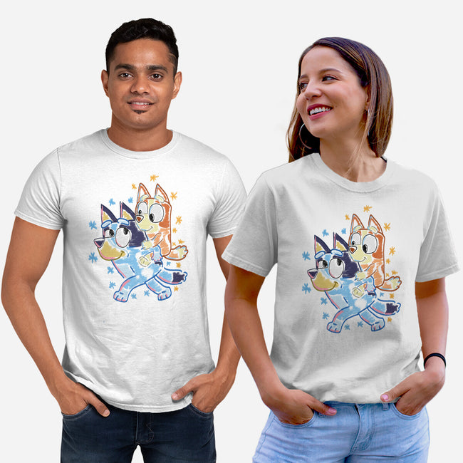 Sister Chalk Draw-Unisex-Basic-Tee-nickzzarto