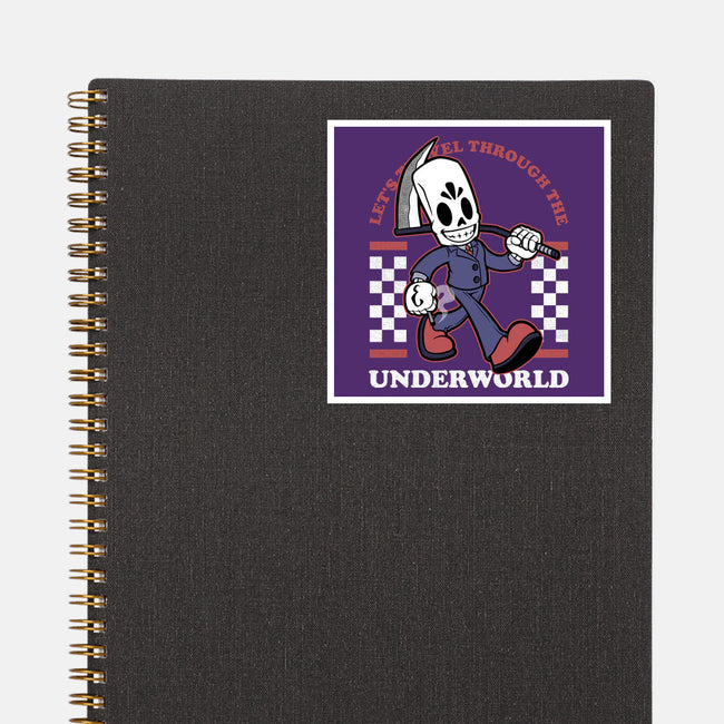 Game Mascot Travel Reaper-None-Glossy-Sticker-Studio Mootant