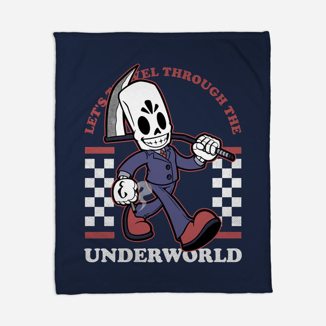 Game Mascot Travel Reaper-None-Fleece-Blanket-Studio Mootant
